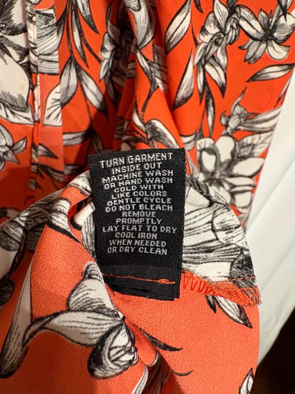 Zac & Rachel Flowy Officewear Orange Floral Sleeveless Top SZ XL. - Picture 5 of 11